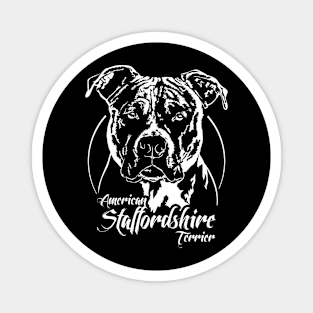 American Staffordshire Terrier dog Portrait Magnet